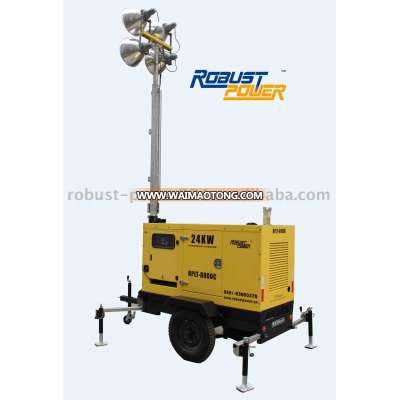 9m Industrial Mobile Light Tower /big power diesel generator set