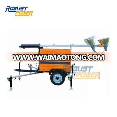 Heavy Duty Trailer 9M 3 Sections Telescopic Generator Light Tower For Sale