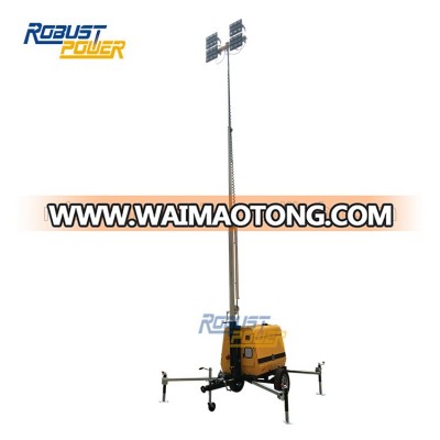 Road & Construction 4x240W LED Floodlight Diesel Lighting Generators Tower