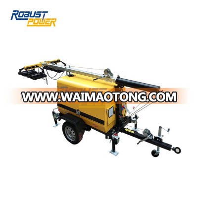 4x240W LED Portable Hydraulic Mobile Lighting Tower And Generator