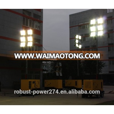 4x2000W metal halide lamp floodlights mobile light tower customized